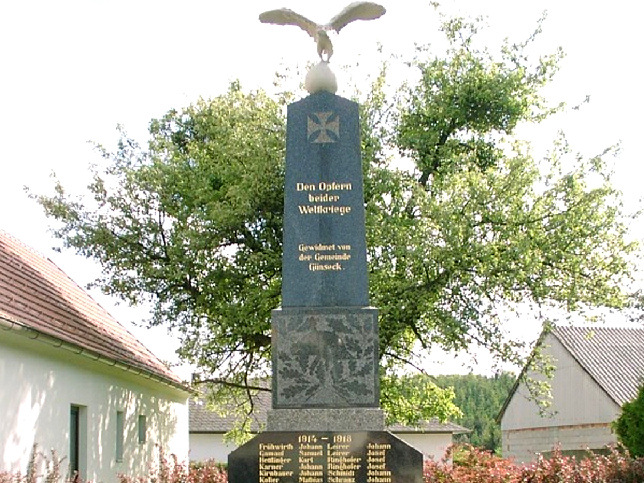 Gnseck, Kriegerdenkmal