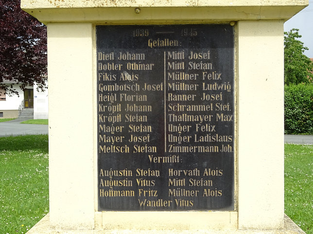 Bildein, Kriegerdenkmal in Oberbildein