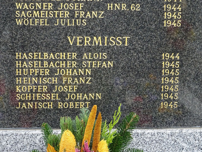 Eisenzicken, Kriegerdenkmal