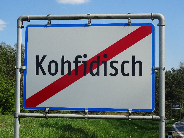 Kohfidisch, Ortstafel