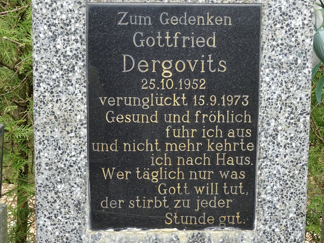 Neuberg, Kreuz Gottfried Dergovits