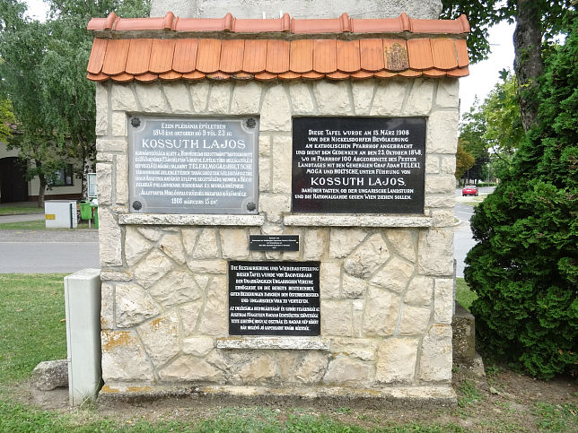 Nickelsdorf, Denkmal Kossuth Lajos