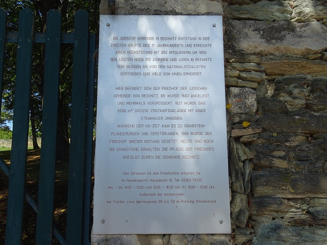 Rechnitz, J�discher Friedhof