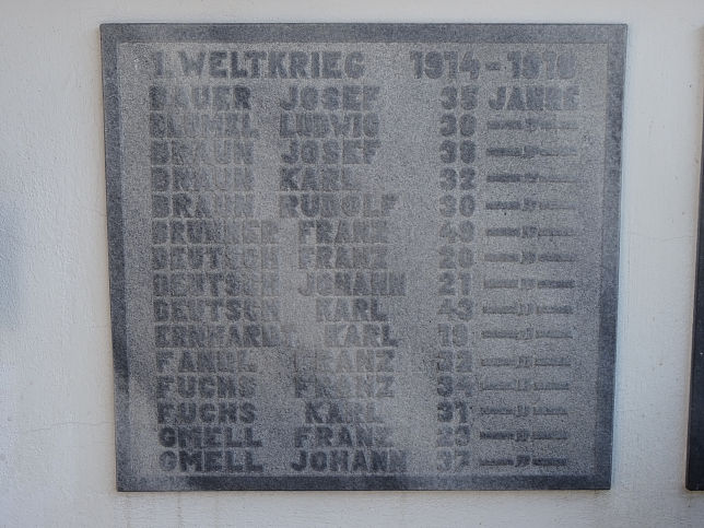 Rudersdorf, Kriegerdenkmal