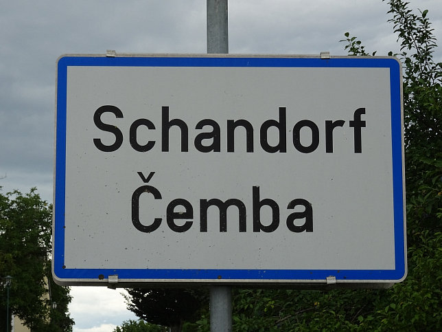 Schandorf, Ortstafel