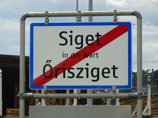Siget in der Wart, Ortstafel