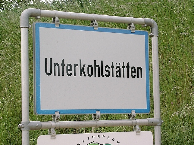 Unterkohlsttten, Ortstafel