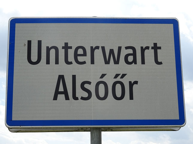 Unterwart, Ortstafel