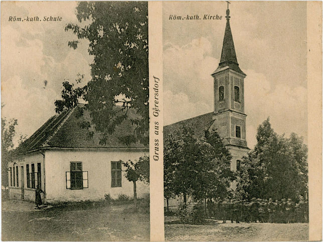 Gerersdorf, Rm.-Kath. Schule und Kirche