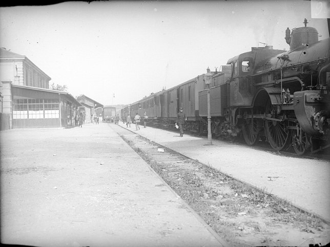 Mattersburg, Mattersburg, Bahnhof vor 1920