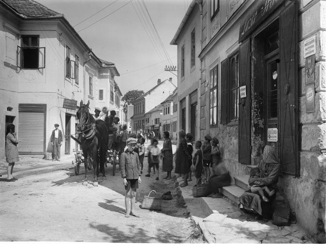 Mattersburg, Judengasse um das Jahr 1925