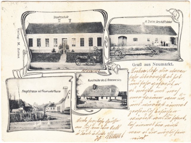 Neumarkt an der Raab, Mehrbildkarte