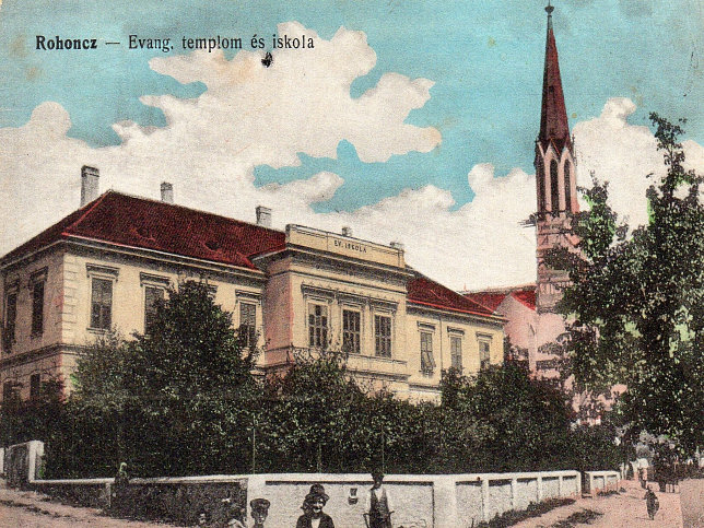 Rechnitz, Evang. Kirche und Schule