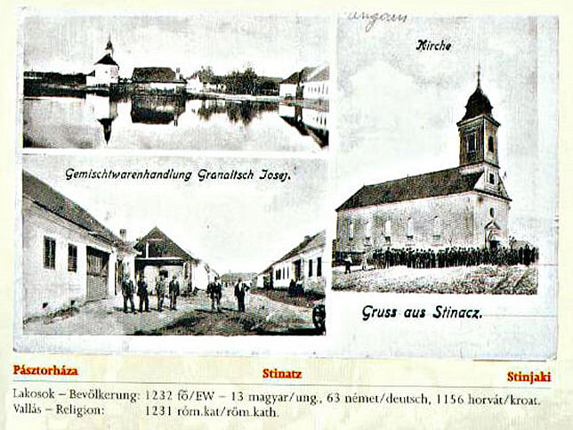 Stinatz, Kirche und Gemischtwarenhandlung