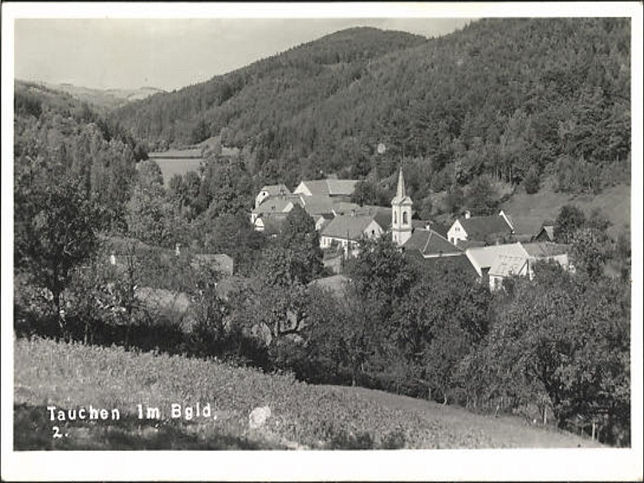 Tauchen, Ortsansicht mit Kirche