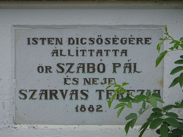 Dunakiliti, Steinkreuz Szab Pl