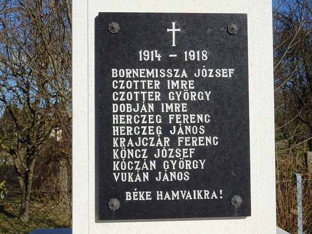 Mriajfalu, Kriegerdenkmal