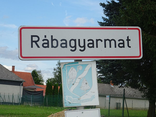 Rbagyarmat, Ortstafel