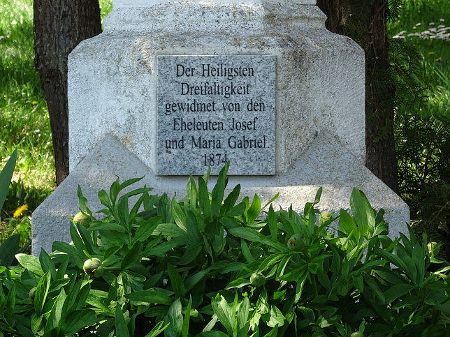 Vaskeresztes, Bildstock der Heiligsten Dreifaltigkeit