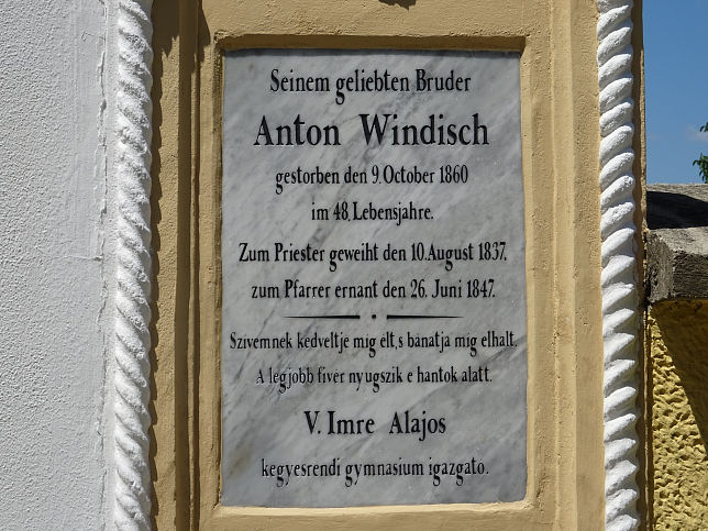 Vaskeresztes, Pfarrer Anton Windisch