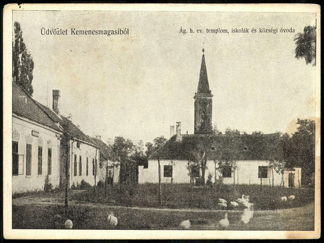 Kemenesmagasi, Evangelische Kirche und Schule