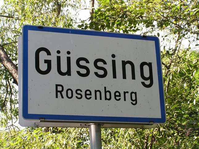 Rosenberg, Ortstafel