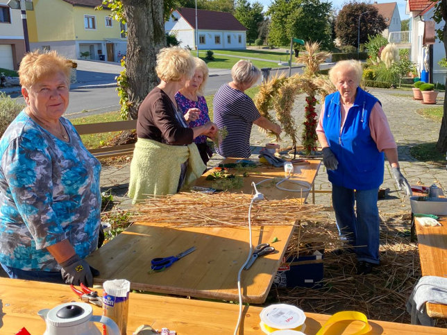 Erntekrone flechten 2021