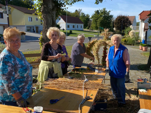 Erntekrone flechten 2021