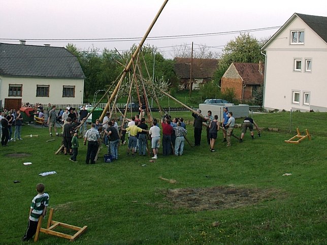 Maibaumaufstellen 30.4.2011