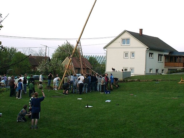 Maibaumaufstellen 30.4.2011