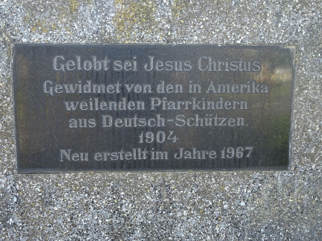 Deutsch Sch�tzen, Kreuz 'Gelobt sei Jesus Christus'