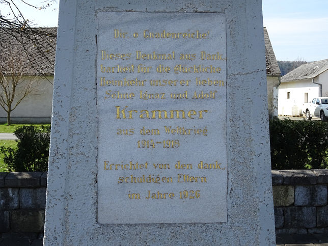 Deutsch Tschantschendorf, Krammer-Kreuz