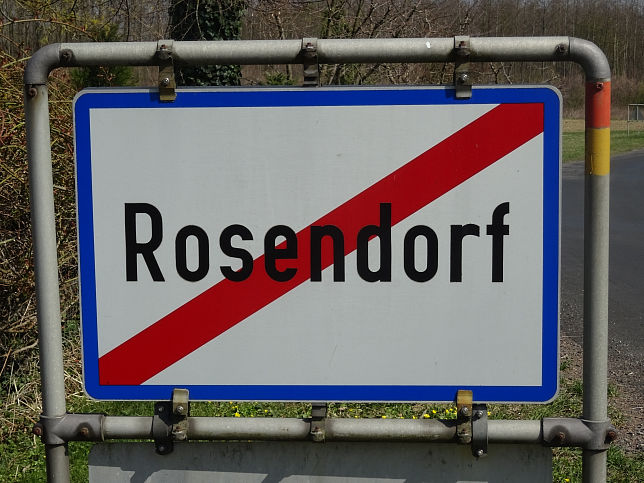 Rosendorf, Ortstafel