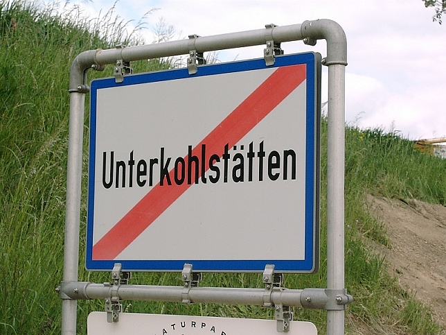 Unterkohlsttten, Ortstafel