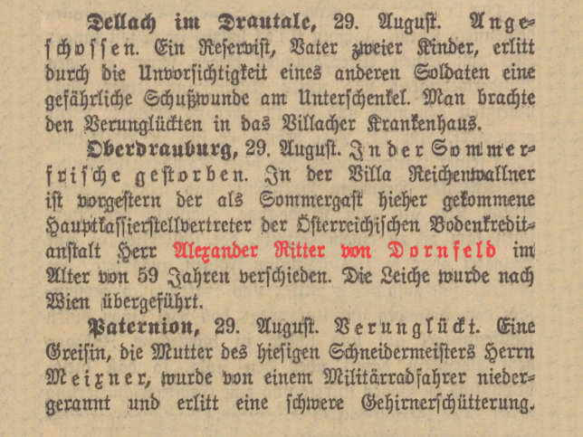 Alexander Ritter von Dornfeld jun.