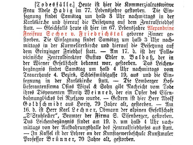 Alexandrine Sochor von Friedrichsthal