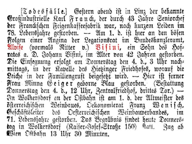 Alvise Ritter von Visini