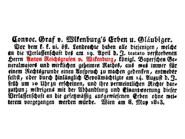 Anton Reichsgraf Wickenburg