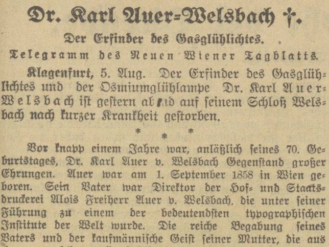 Carl Auer von Welsbach