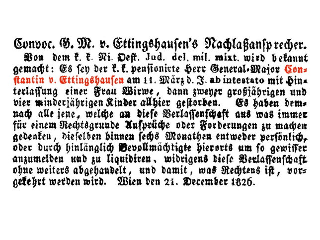 Constantin von Ettingshausen (Generalmajor)