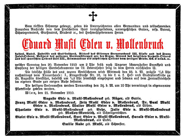 Eduard Musil Edler von Mollenbruck