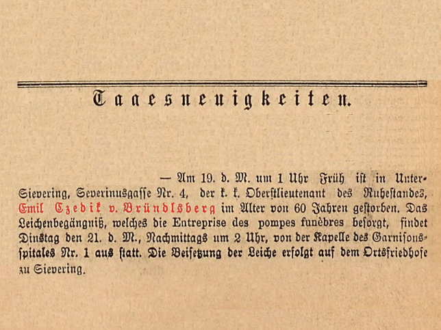 Emil Czedik von Brndlsberg