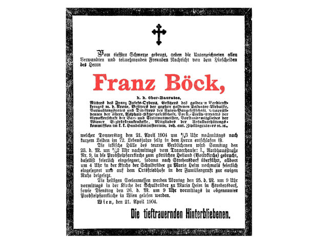 Franz Bck, Oberbaurat