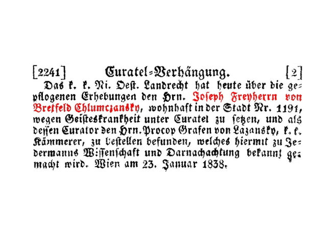 Franz Joseph Freiherr von Bretfeld-Chlumczansky