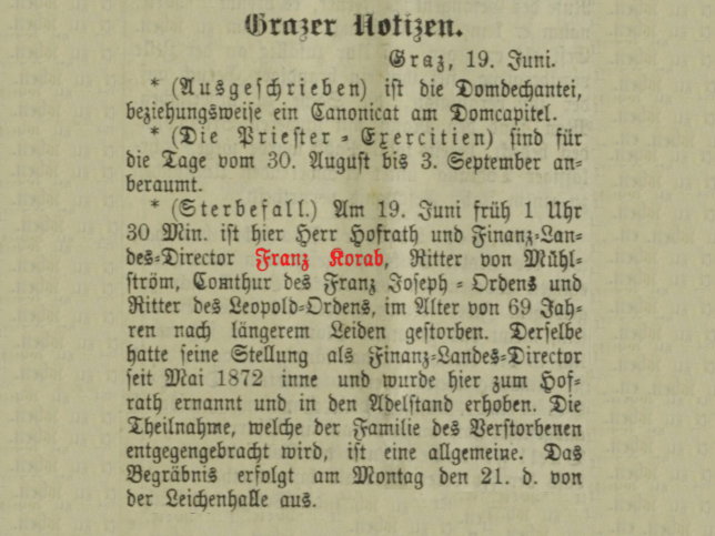 Franz Korab Ritter von Mhlstrm