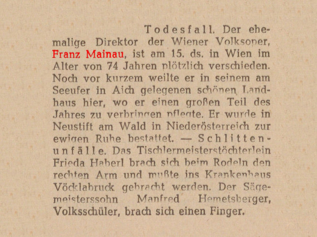 Franz Mainau