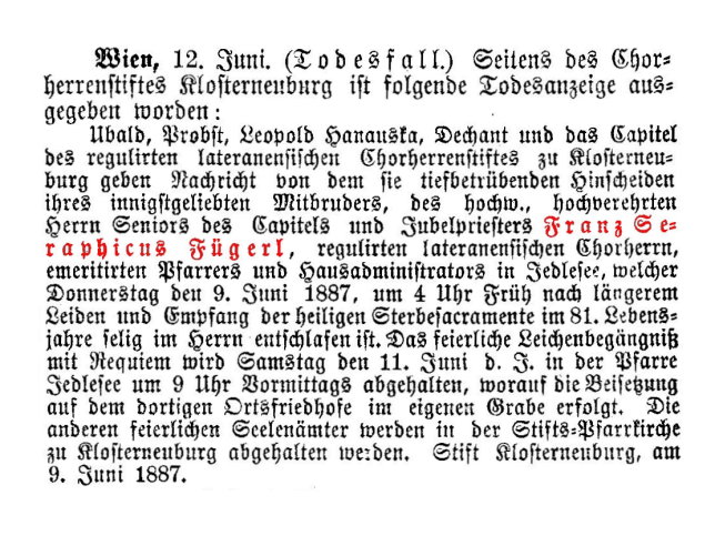 Franz Seraphicus F�gerl
