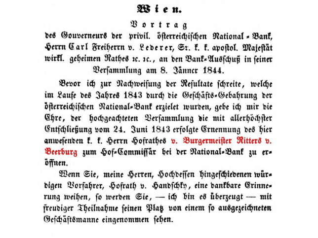 Franz Xaver Burgermeister Ritter von Beerburg