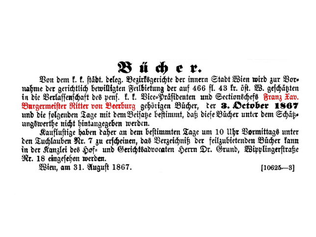 Franz Xaver Burgermeister Ritter von Beerburg