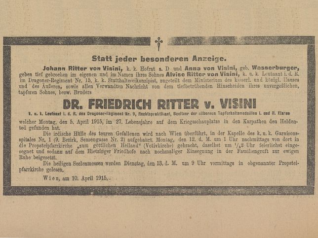 Friedrich Ritter von Visini